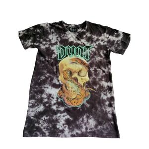 DVNT Clothing Skull Serpent Tie Dye Tee T-Shirt Short Sleeve Womens Mens  Small